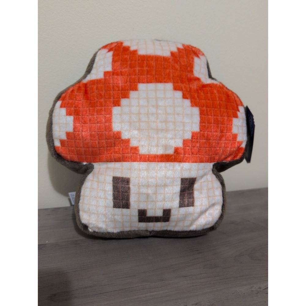 FAO Schwarz Retro Pixel Mushroom Toy Plush